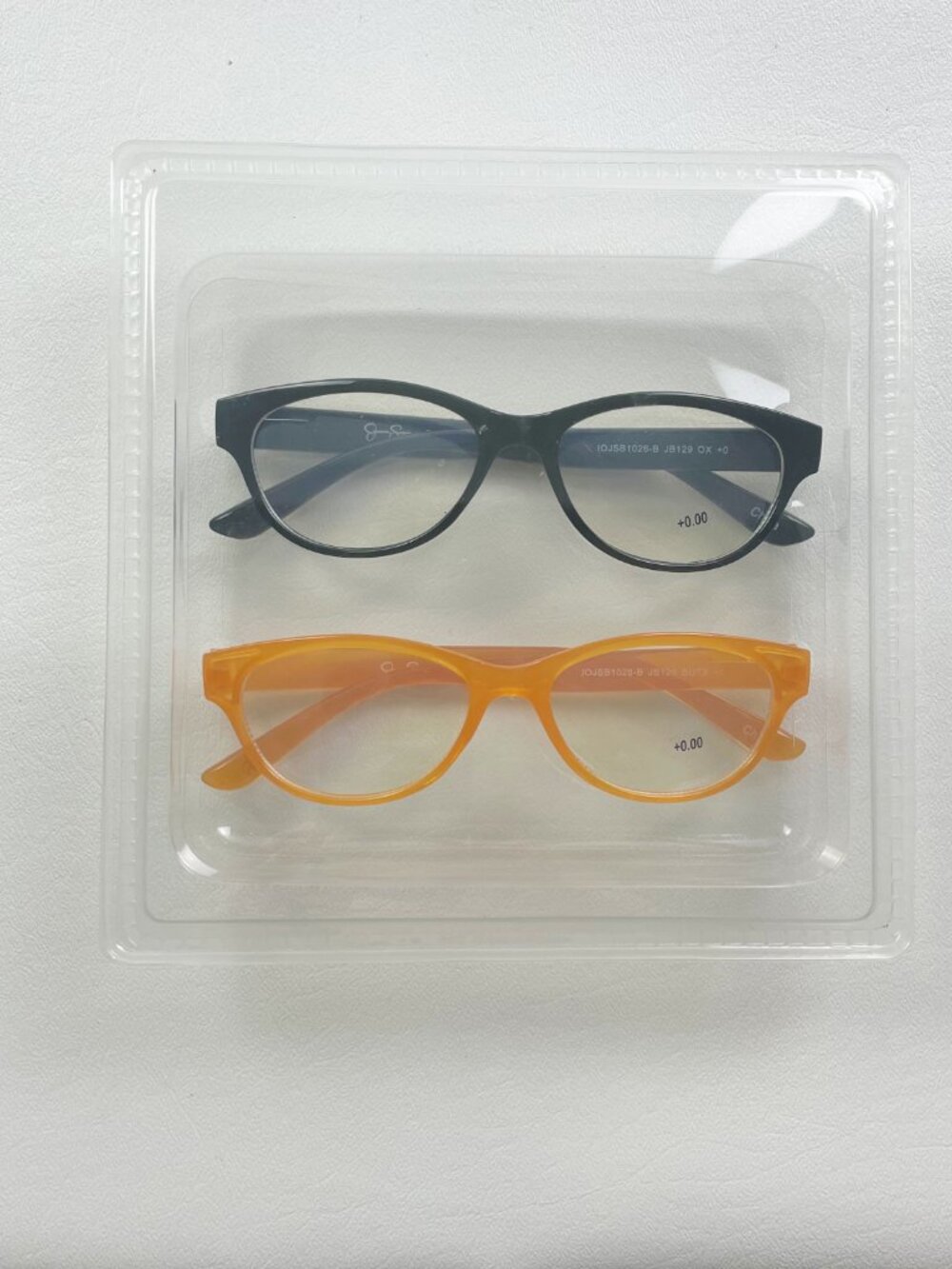 Jessica Simpson 2-Pack Blue Light Blocking Glasses +0.00 Black Butterscotch NIB